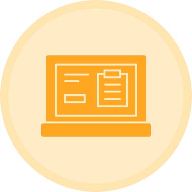 Belge. Web simgesi basit illüstrasyon