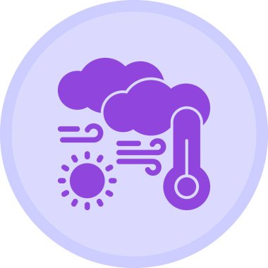 iklim bulutu sıcaklığı simgesi dosya ana hatları biçiminde