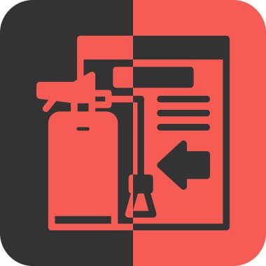 Gaz ikonunun vektör illüstrasyonu