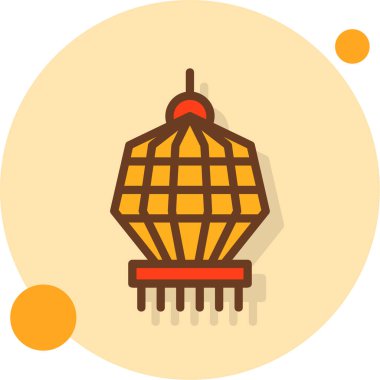 Düz stil Çin Yeni Yıl simgesi