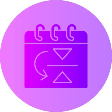 Takvim. Web simgesi basit illüstrasyon