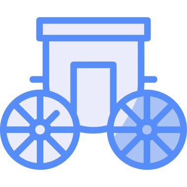 Vagon. Web simgesi basit illüstrasyon