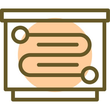 Bir belgenin modern ve şık bir simgesinin gösterimi