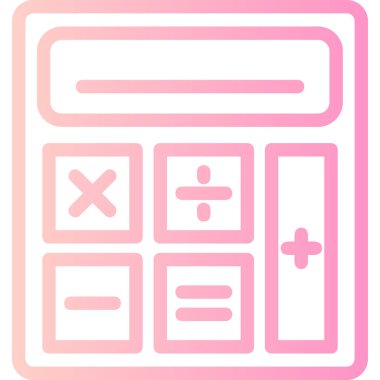 hesap makinesi simgesi vektör illüstrasyonu