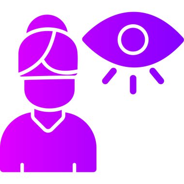 İnsan gözü. vektör simgesi