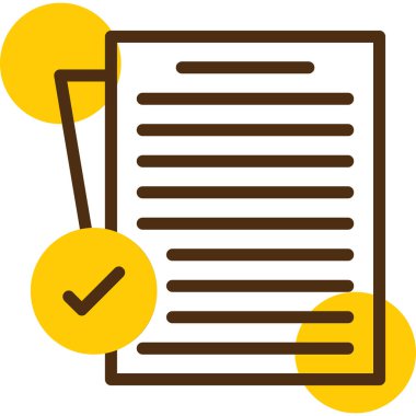 Kontrol listesi simgesi, vektör illüstrasyonu