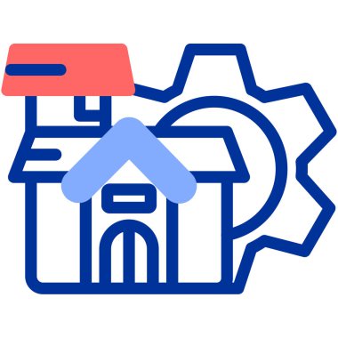 Yapı simgesinin vektör illüstrasyonu