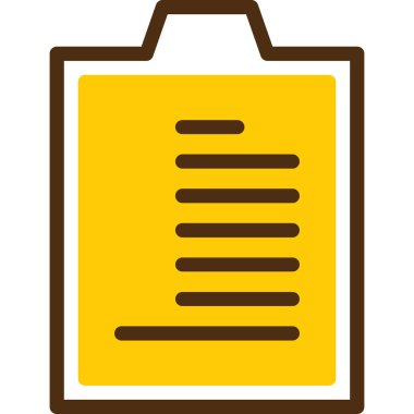 Belge. Web simgesi basit illüstrasyon