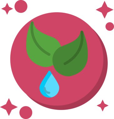 Yaprak. Web simgesi basit illüstrasyon