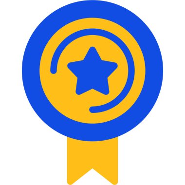 Madalya. Web simgesi basit illüstrasyon