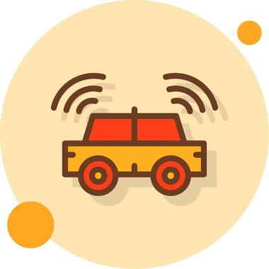 - Araba. Web simgesi basit illüstrasyon