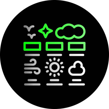 hava simgesi vektör illüstrasyonu