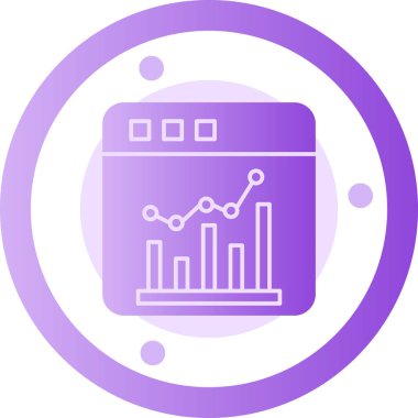 Çizelge. Web simgesi basit illüstrasyon