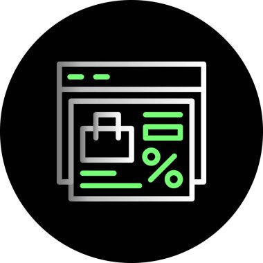 Web sitesi tasarımı, vektör illüstrasyonu için web simgesi