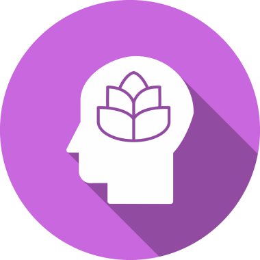 beyin ikonu vektör illüstrasyonu