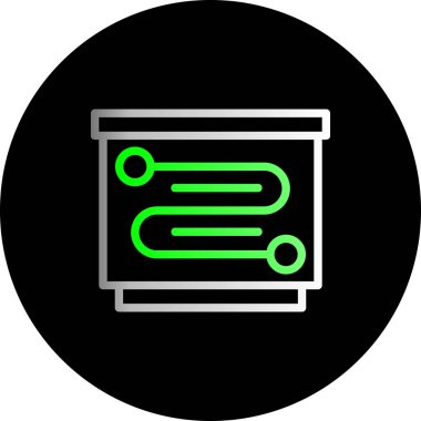 Bir b simgesinin vektör illüstrasyonu