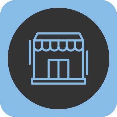 Mağaza mağaza simgesi. vektör çizim