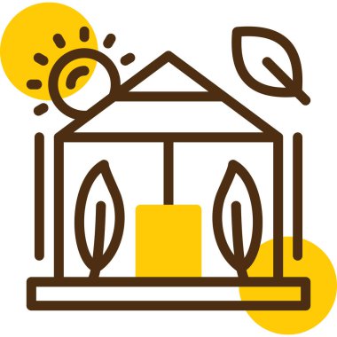 ev evi simgesi vektör illüstrasyonu