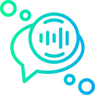 Konuşma simgesinin vektör illüstrasyonu