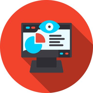 İş Analizi düz simgesi