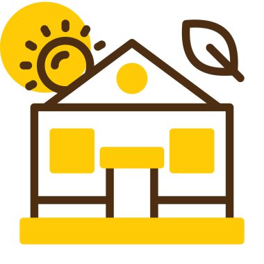 Ev konumu simgesi vektör illüstrasyonu