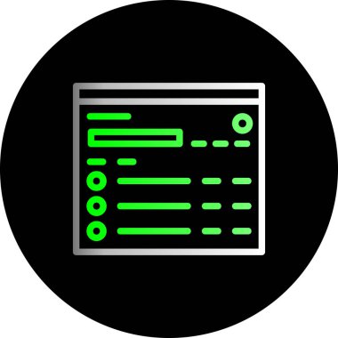 tarayıcı web simgesi basit illüstrasyon