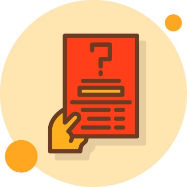 Soru işareti. Web simgesi