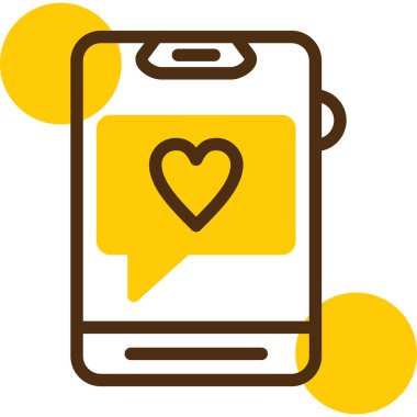 Mesaj var. Web simgesi basit illüstrasyon