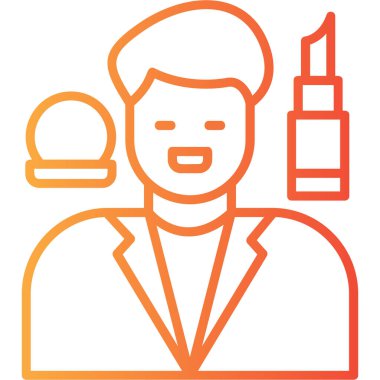 Bilim adamı simgesi vektör illüstrasyonu