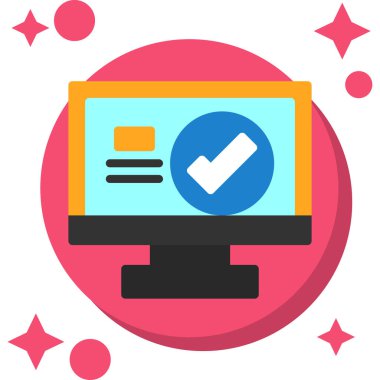 Kontrol listesi simgesi vektör illüstrasyonu