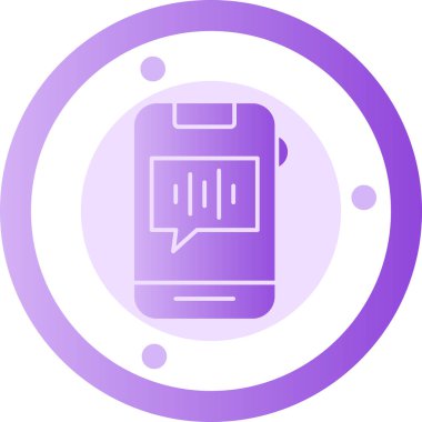 Akıllı telefon simgesinin vektör illüstrasyonu