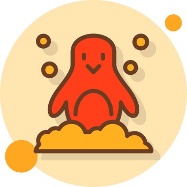 Hayalet. Web simgesi basit illüstrasyon