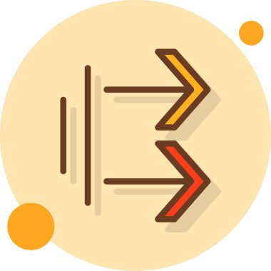 ok simgesi vektör illüstrasyonu