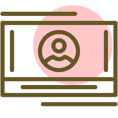 Bir kameranın vektör illüstrasyonu