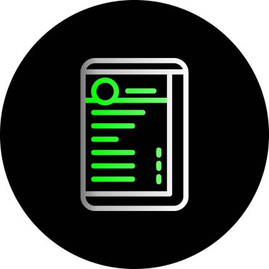 Benzersiz kitap vektörü simgesi