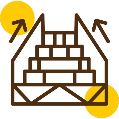 İnşaat sektöründe kutsal kişilerin resmi, vektör çizim