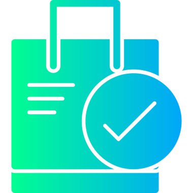 çanta çanta ikonu pürüzsüz bir şekilde