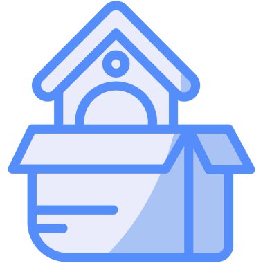 Ev. Web simgesi basit illüstrasyon