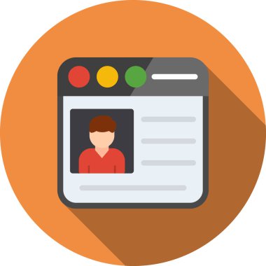 Kimlik kartı. Basit resimleme