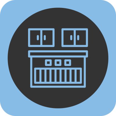 Bina. Web simgesi basit illüstrasyon