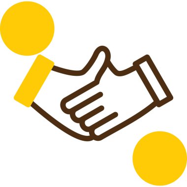 iş simgesi el vektör illüstrasyonu