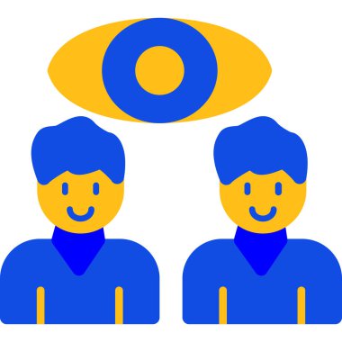 İnsan simgesinin vektör illüstrasyonu