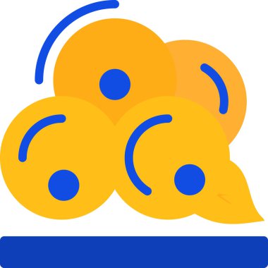 yiyecek meyve ikonu düz stil