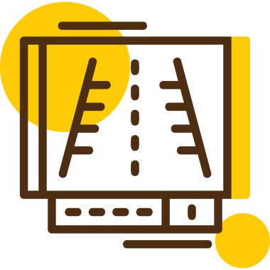 Bir araba haritasının vektör çizimi