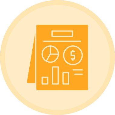 İş ve finans sektörü vektör ikonu. düzenlenebilir vuruş.