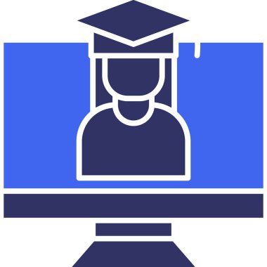 mezuniyet başlığı web vektör illüstrasyonu