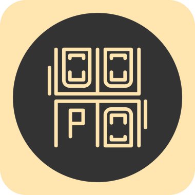 kod kod simgesi, vektör illüstrasyonu