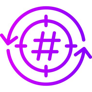 seo modern simgesinin vektör illüstrasyonu