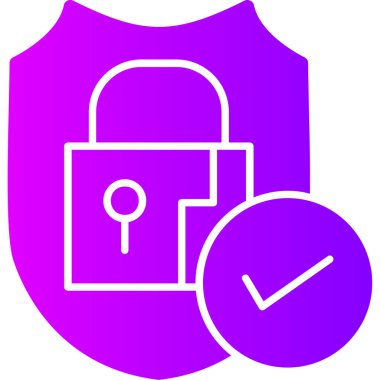 kilit simgesi, vektör illüstrasyonu