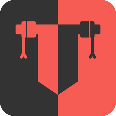 Yapı ve endüstri renkli vektör simgesi.